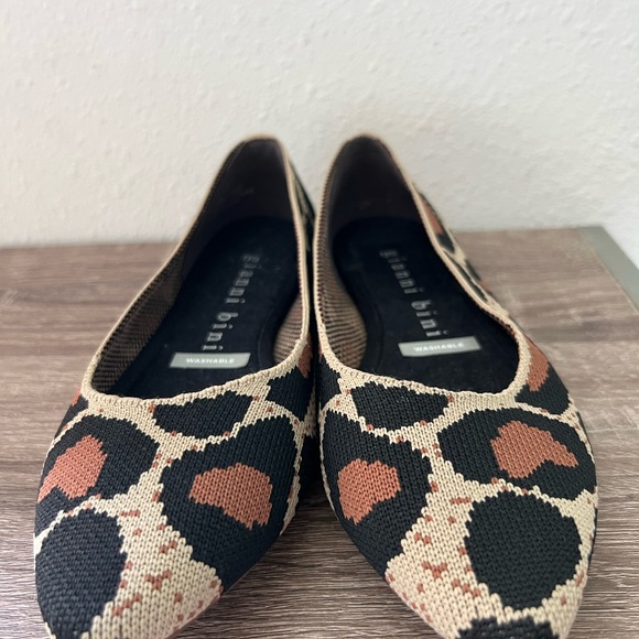 Giani Bini washable knit flats leopard print size 6.5 - Picture 5 of 5